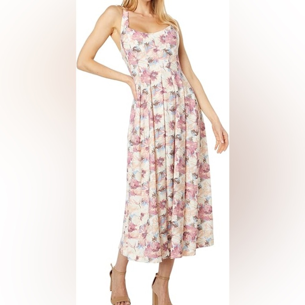 En Saison Lario Floral Strap Midi Sundress
